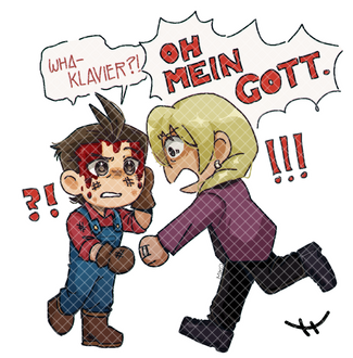Stardew Valley AU Klapollo for @oli.veo.il [Instagram]