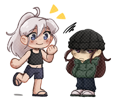 Emori AU Erika &amp; Aria for @omori-runaway-au [Tumblr]